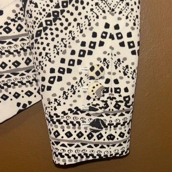 Roberto Cavalli Monochrome Patterned Blazer 100% silk - Picture 3 of 10